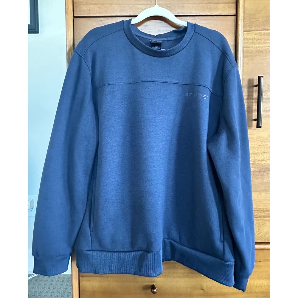 Spyder Active Sweatshirt Large Blue Excellent